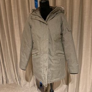 Artic fleece down hooded Parka